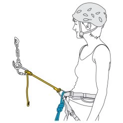 Petzl Connect Adjust - Selbstsicherungsschlinge -Freien Bergsteigen Verkäufe petzl connect adjust selbstsicherungsschlinge detail 3